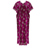 Load image into Gallery viewer, Maroon / L (10-16) 100% Cotton Long KAFTAN Tunic Dress The Orange Tags
