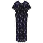 Afbeelding in Gallery-weergave laden, Navy / 10-16 100% Cotton Kaftan Long Tunic Dress The Orange Tags
