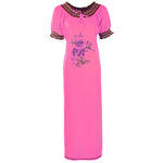 Load image into Gallery viewer, Baby Pink / 14-18 Plus Size Long Viscose Nightwear The Orange Tags
