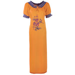Load image into Gallery viewer, Mustard / 14-18 Plus Size Long Viscose Nightwear The Orange Tags
