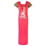 Load image into Gallery viewer, Coral / XL Cotton Rich Long Plus Size Nightdress The Orange Tags
