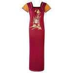 Load image into Gallery viewer, Deep Red / XL Cotton Rich Long Plus Size Nightdress The Orange Tags
