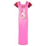Charger l&#39;image dans la galerie, Baby Pink / XL Cotton Rich Long Plus Size Nightdress The Orange Tags
