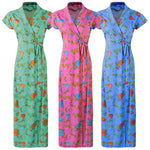 Load image into Gallery viewer, Designer Luxury Cotton Jersey Printed Dressing Gown The Orange Tags
