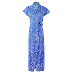 Load image into Gallery viewer, Blue 1 / One Size Animal Print Cotton Robe / Wrap Gown The Orange Tags
