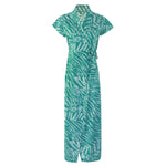 Charger l&#39;image dans la galerie, Green 1 / One Size Animal Print Cotton Robe / Wrap Gown The Orange Tags
