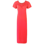Charger l&#39;image dans la galerie, Coral / 12-16 Cotton Blend Comfy Jersey Nightdress The Orange Tags
