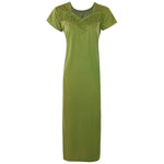 Načíst obrázek do prohlížeče Galerie, Green / 12-16 Cotton Blend Comfy Jersey Nightdress The Orange Tags
