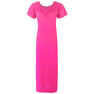Pink / 12-16 Cotton Blend Comfy Jersey Nightdress The Orange Tags