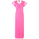Afbeelding in Gallery-weergave laden, Baby Pink / 12-16 Solid 100% Cotton Jeresy Long Nighty The Orange Tags
