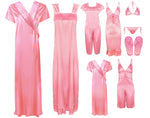 Load image into Gallery viewer, Baby Pink / One Size: Regular (8-14) Bridal 11 Piece Nightwear Set The Orange Tags
