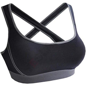 Black / S Super High Impact Incredible Sexy Sport Wire Free Padded Work Out Sport Bra The Orange Tags