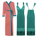 Load image into Gallery viewer, Coral / L Amelia Plus Size Nightwear Set The Orange Tags
