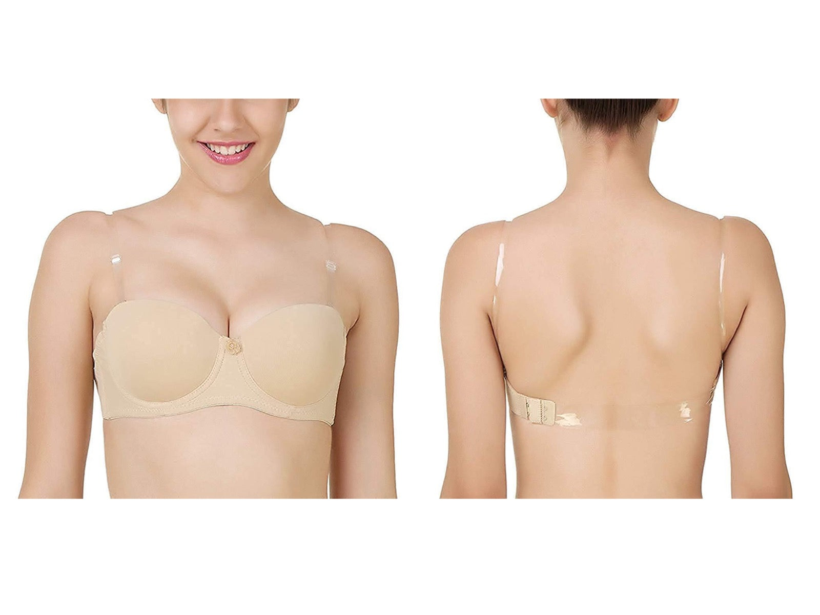 Summer Transparent Clear Push Up Bra Strap Invisible Bras Women