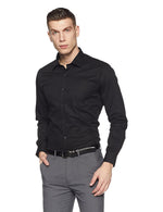 Charger l&#39;image dans la galerie, Black / S Men&#39;s Regular Fit Formal Long Sleeve Casual Business Party Dress Shirts with Chest Pocket The Orange Tags
