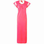 Afbeelding in Gallery-weergave laden, Pink / 12-16 Solid 100% Cotton Jeresy Long Nighty The Orange Tags
